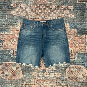 Madewell High-Rise Denim Mid-Length Shorts